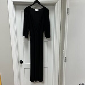 NWT Nikki poulos Elegant Black Long Sleeve Dress size 3X